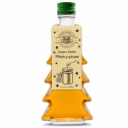 Syrop o smaku miód z cytryną – butelka choinka 250 ml, wzór gładka (składnik zestawu)