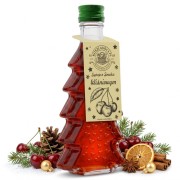 Zestaw 20 syropów o smaku wiśniowym w butelkach choinkach 250 ml w serca – zdjęcie produktowe pomarańcza
