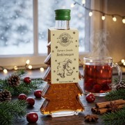 Zestaw 20 syropów o smaku imbirowym w butelkach choinkach 250 ml w serca – herbata lampki